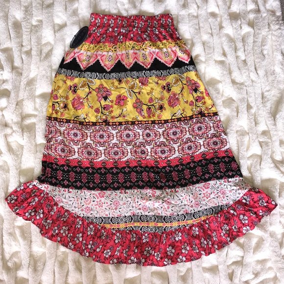 Colorful Scoop Skirt w/Ruffle Bottom, Sz 0-2, NWT! - Picture 6 of 14